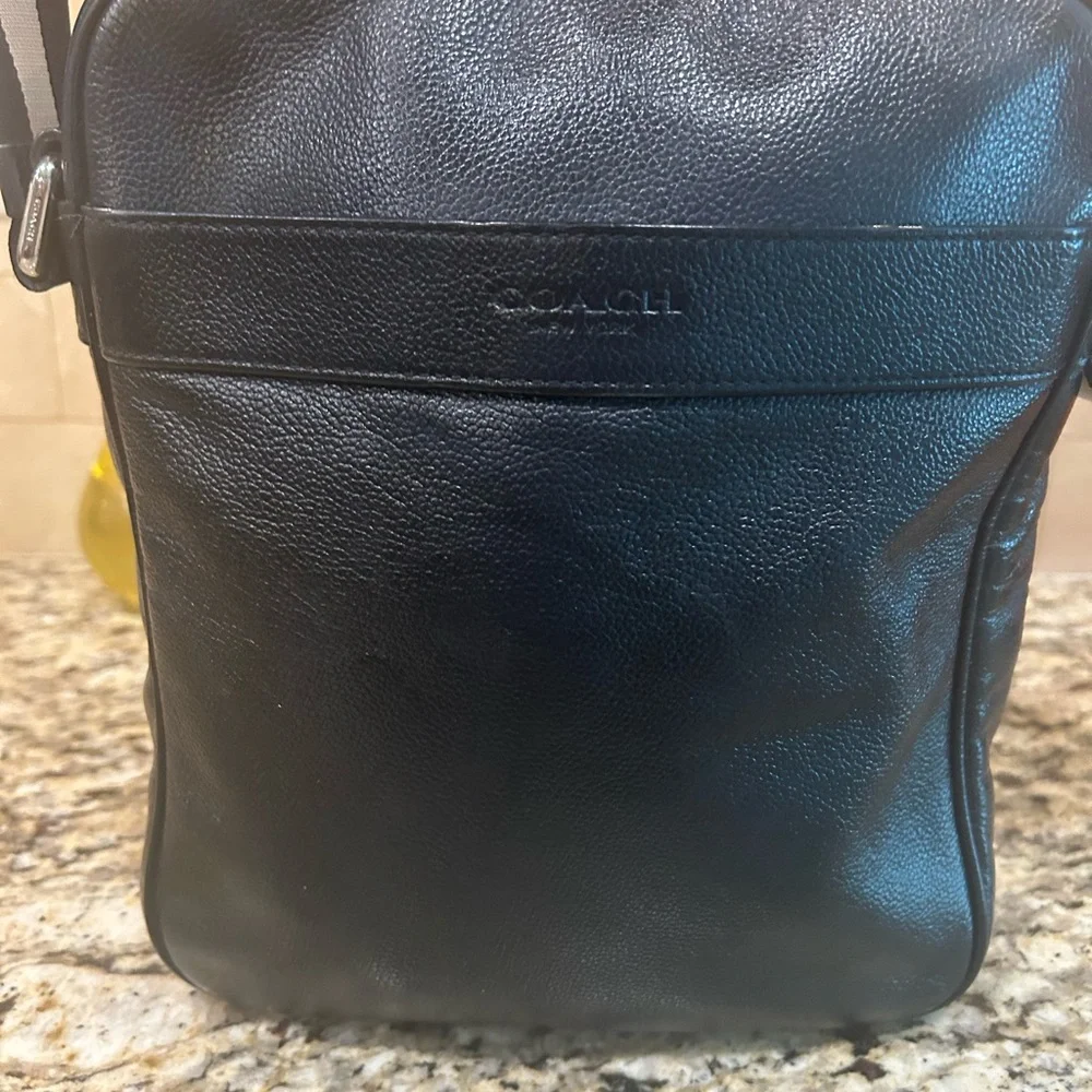 Coach Charles Flight Bag Leather Shoulder Bag
